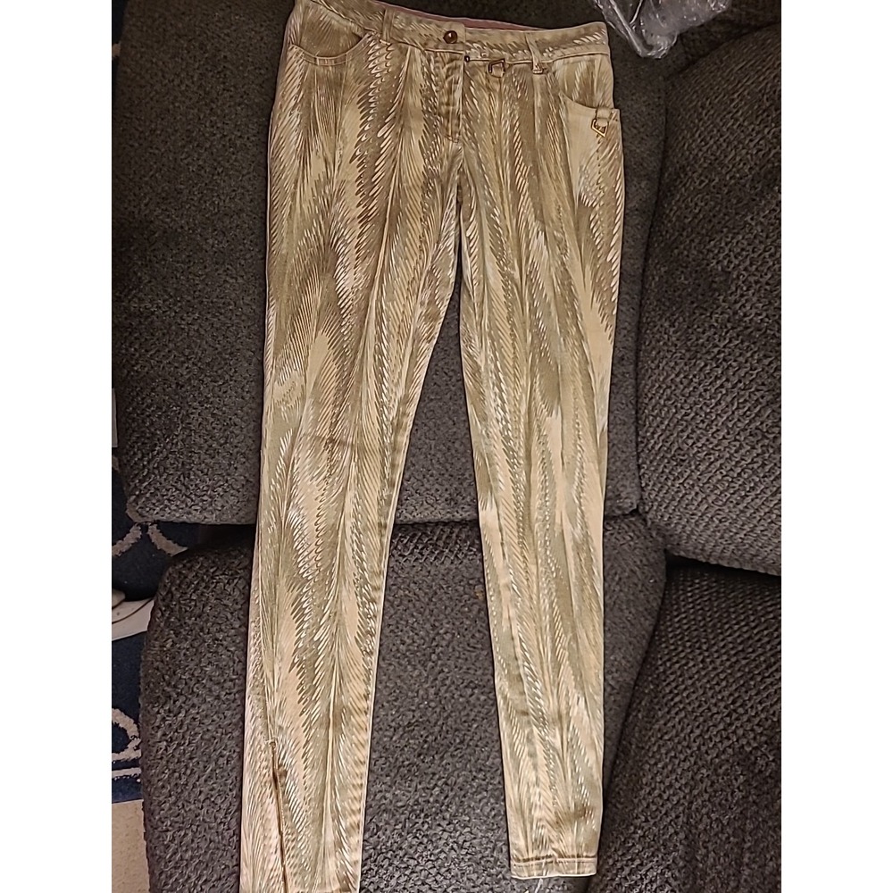 Gu Rare Stella McCartney jeans feather skinny slim pants  SIZE US 2-4 No Chain